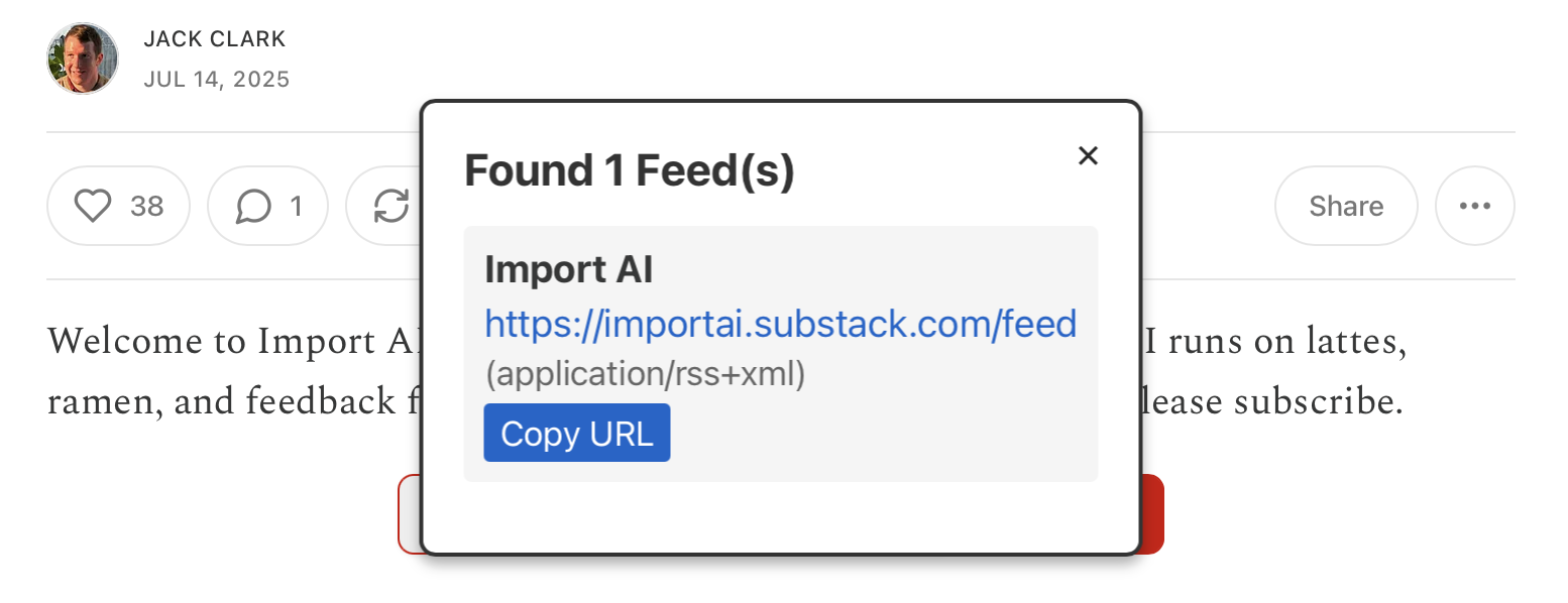 Bookmarklet to Find and Display RSS Feeds