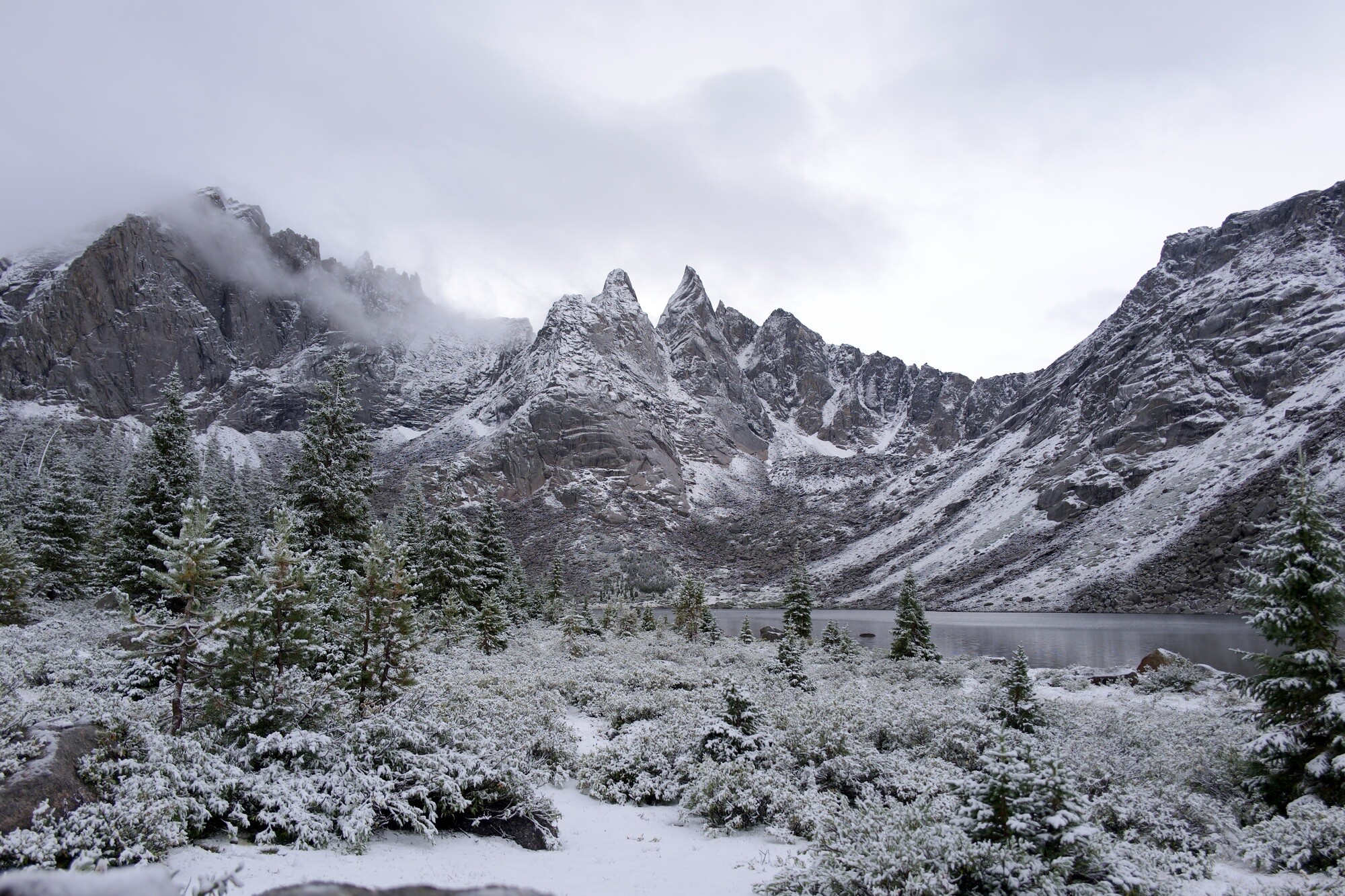 shadow lake snow
