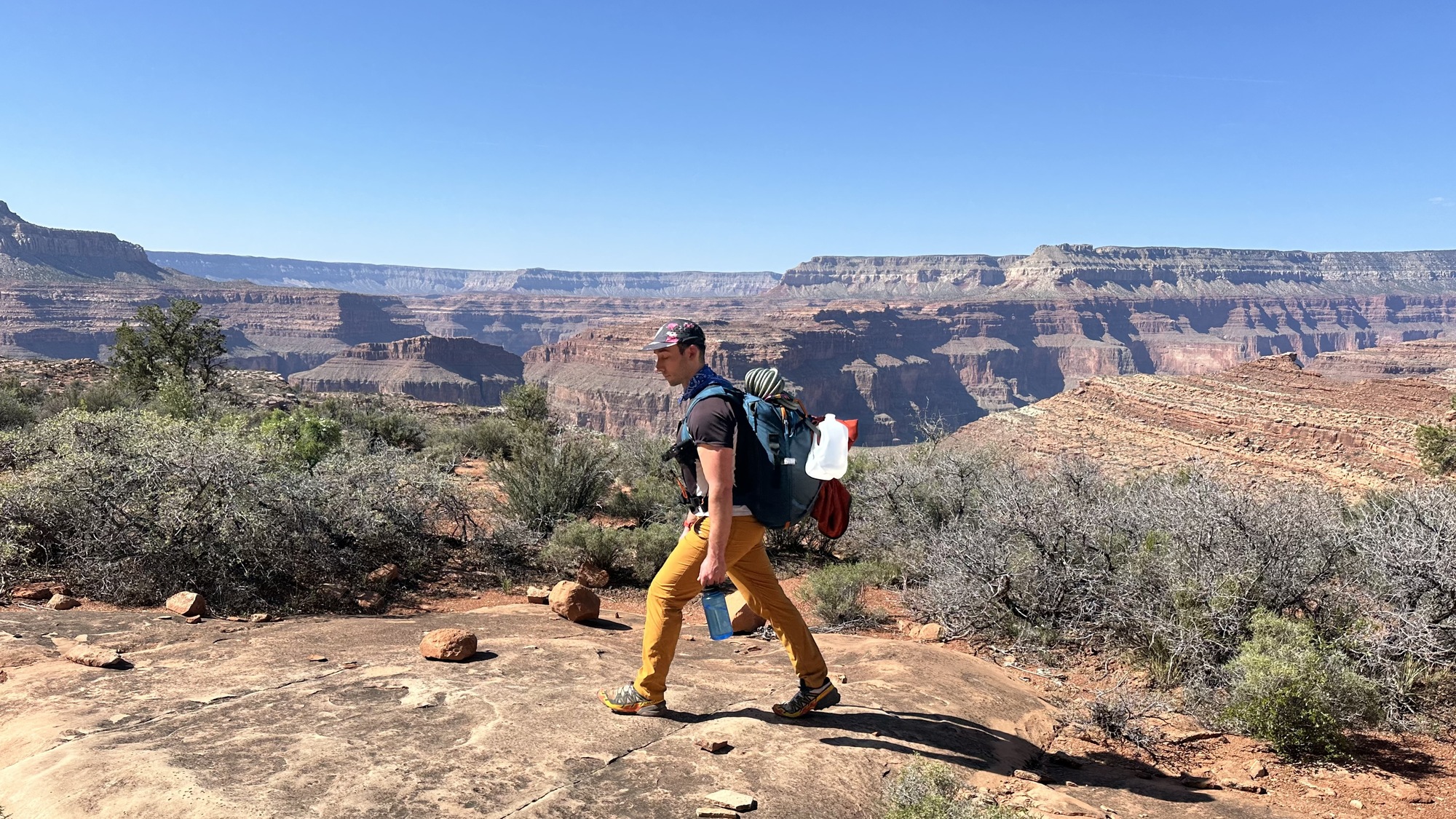 Josh hiking