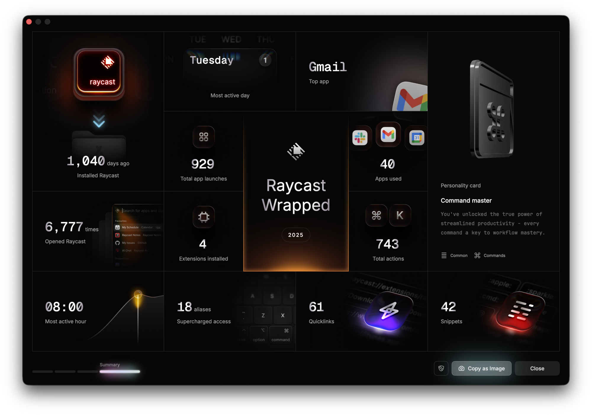 My Raycast Wrapped 2025