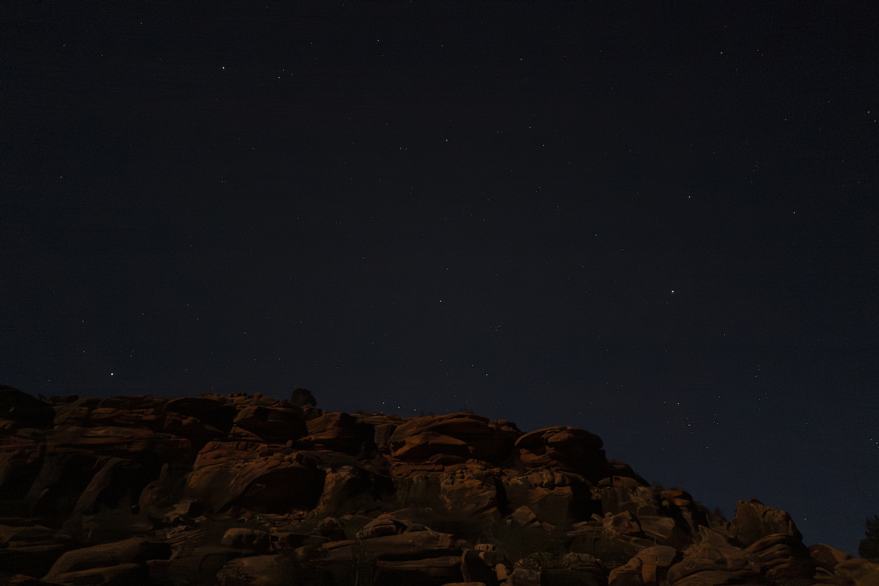 first night campsite