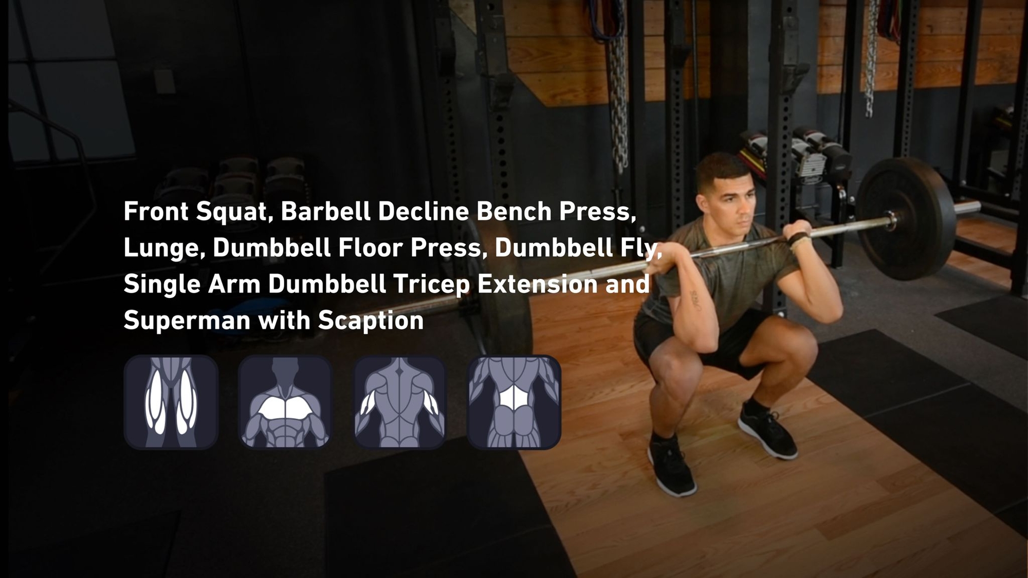 Fitbod - Quadriceps, Chest, Triceps, Lower Back ๐๏ธ