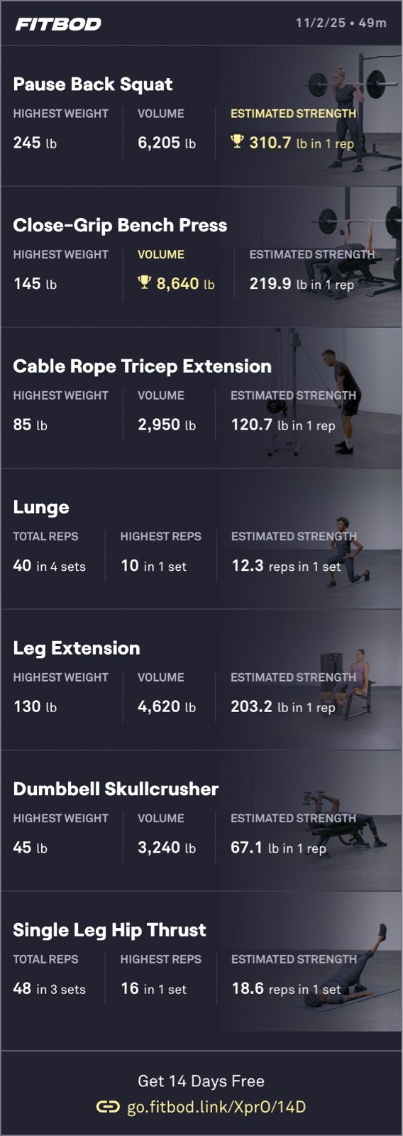 Lunch Weight Training