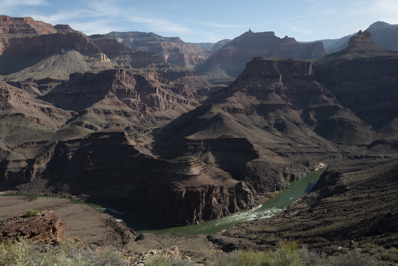 view into the canyon