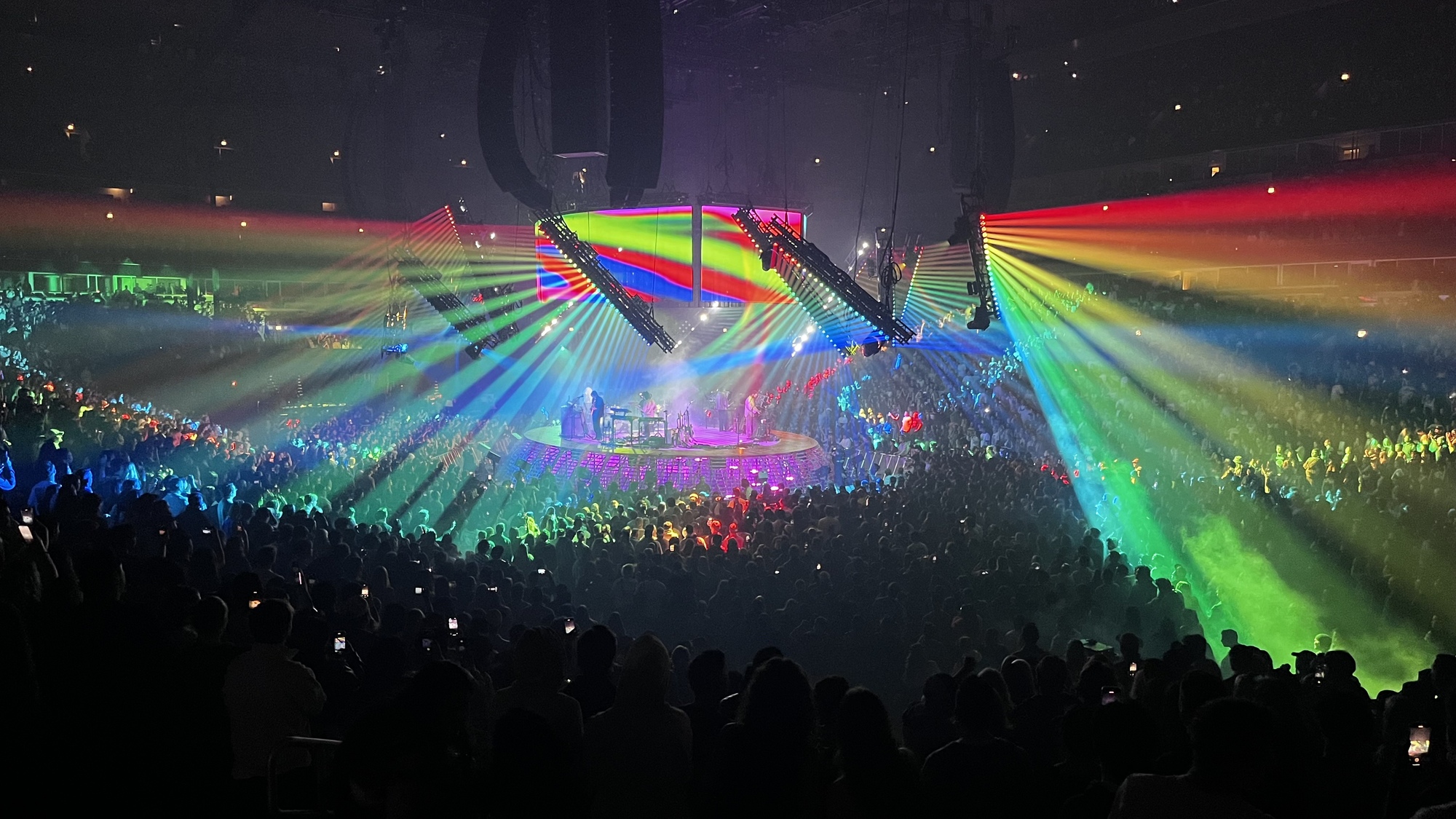 Tame Impala's rainbow lightstage