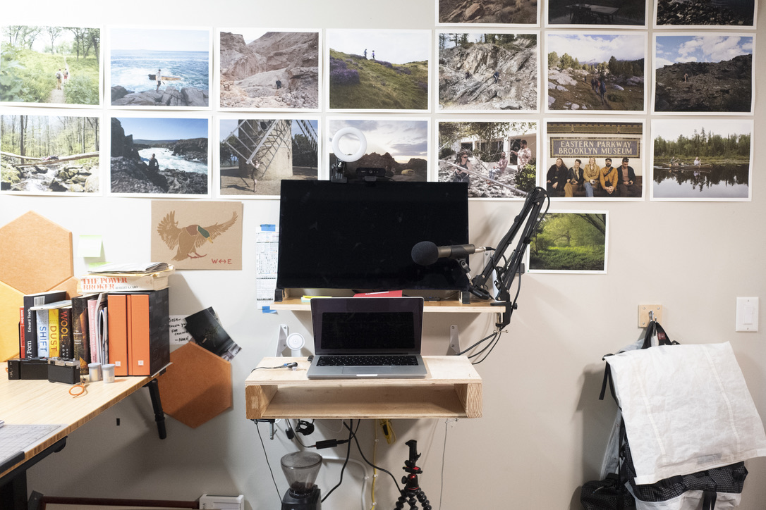 Desk on the wall