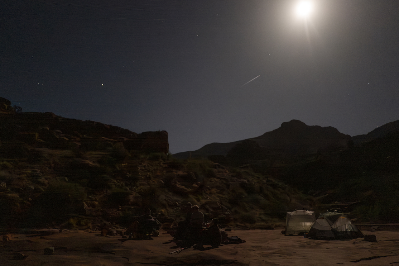 First night camping