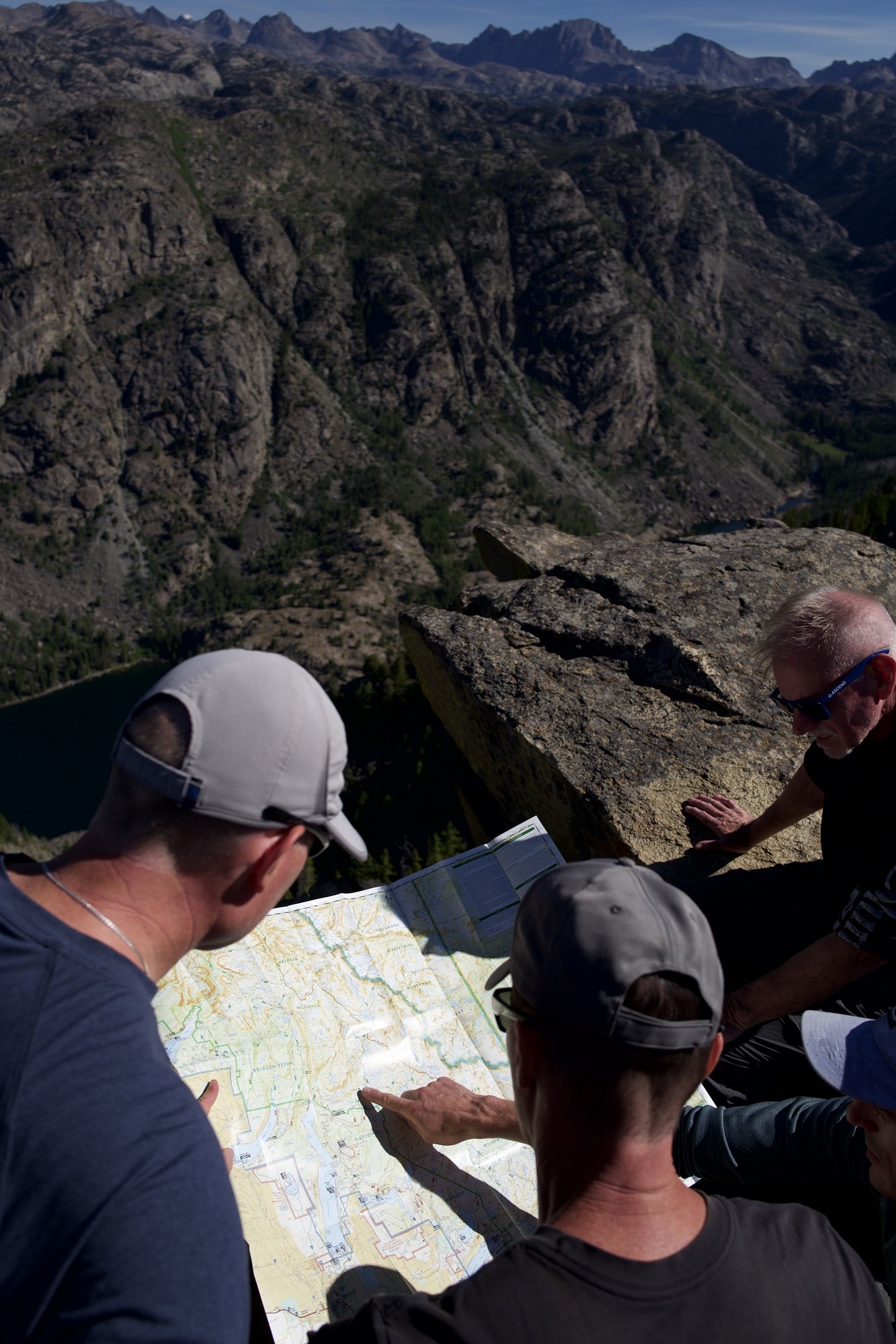 Map at the edge of sacred rim