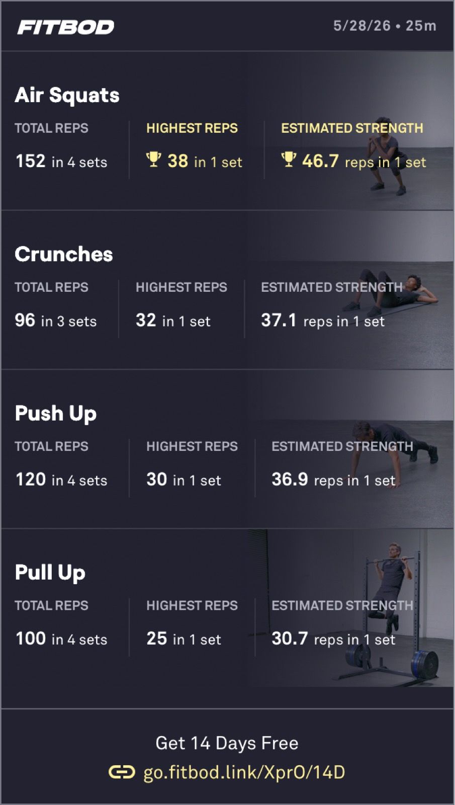 Afternoon Body Weight Training